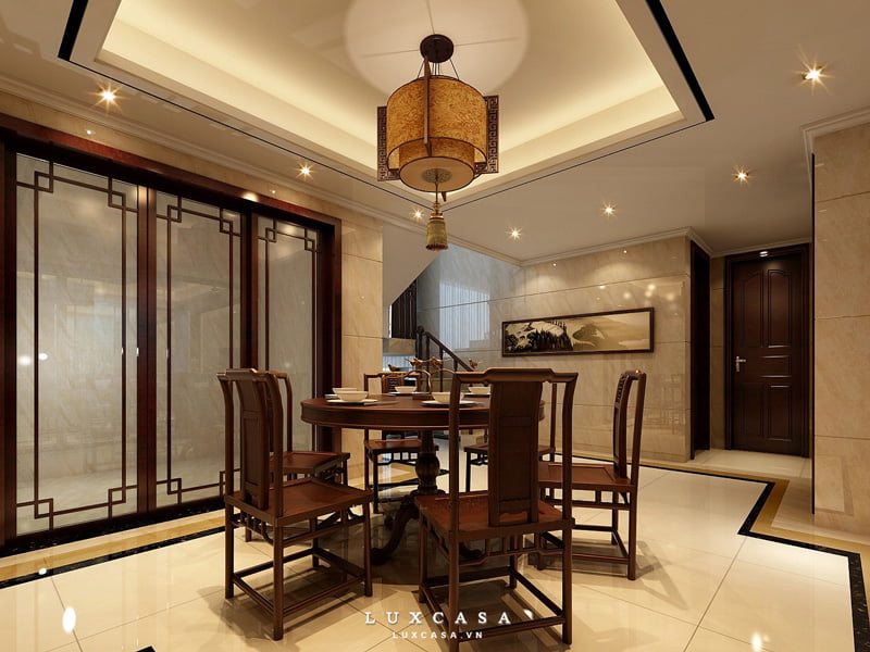 Thiết kế nội thất gỗ phòng ăn 