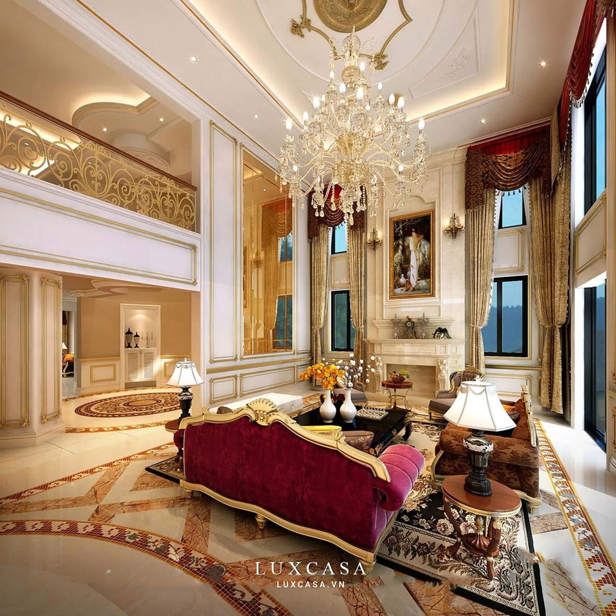 Thiết kế nội thất lâu đài