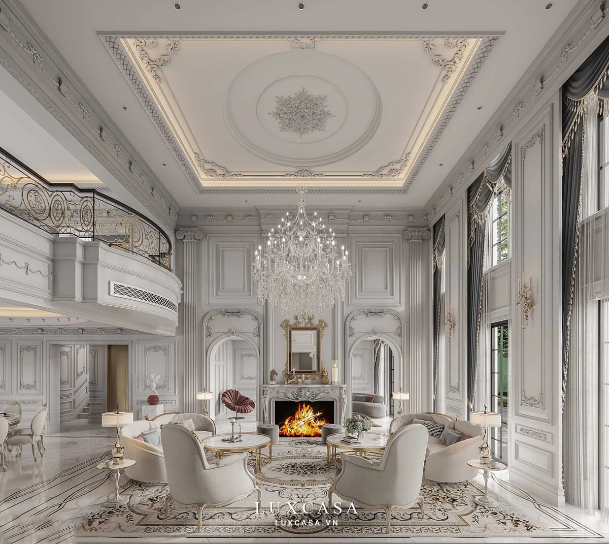 Thiết kế nội thất lâu đài
