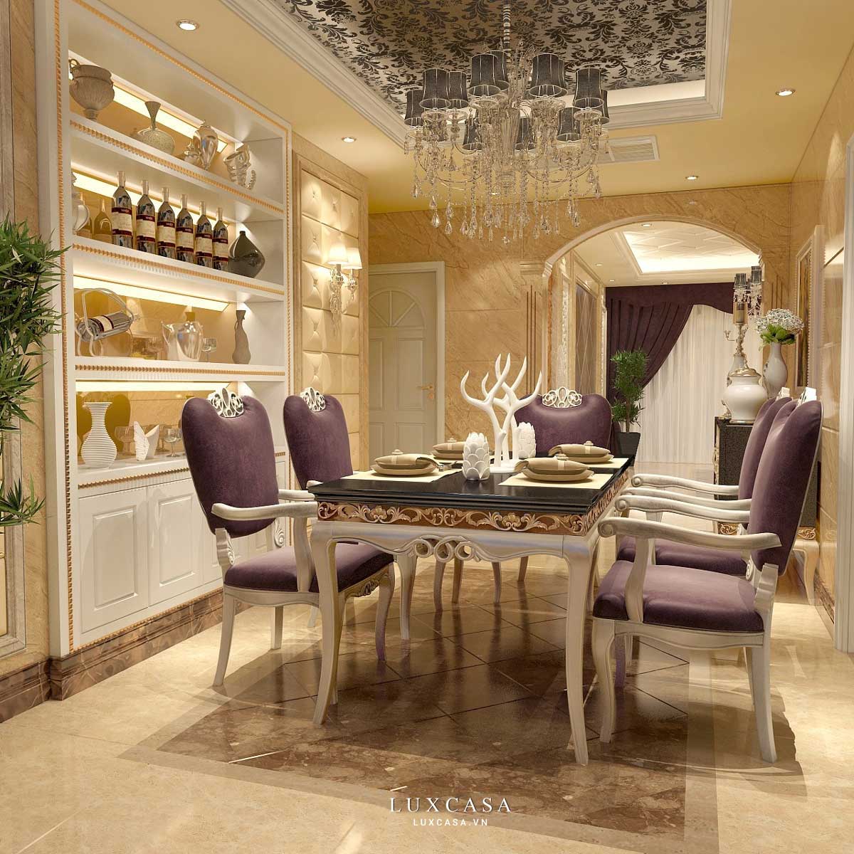 Thiết kế nội thất biệt thự tân cổ điển