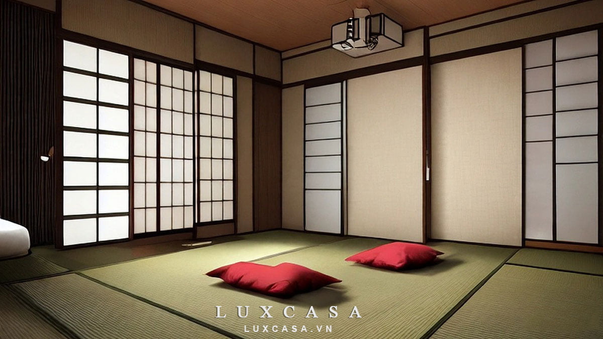 Nội thất phòng ngủ thiết kế theo phong cách Nhật Bản