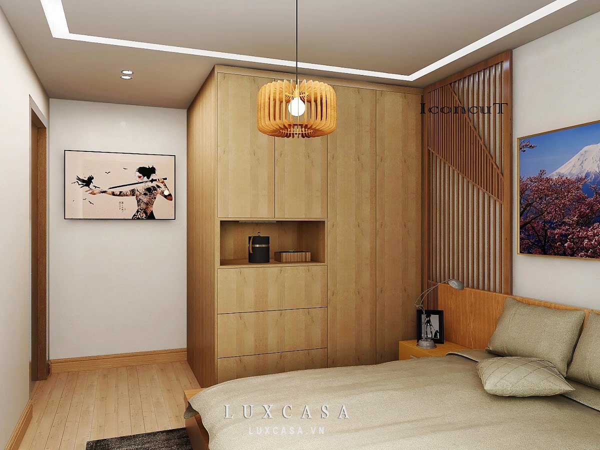 Phòng ngủ trong thiết kế nội thất Nhật Bản