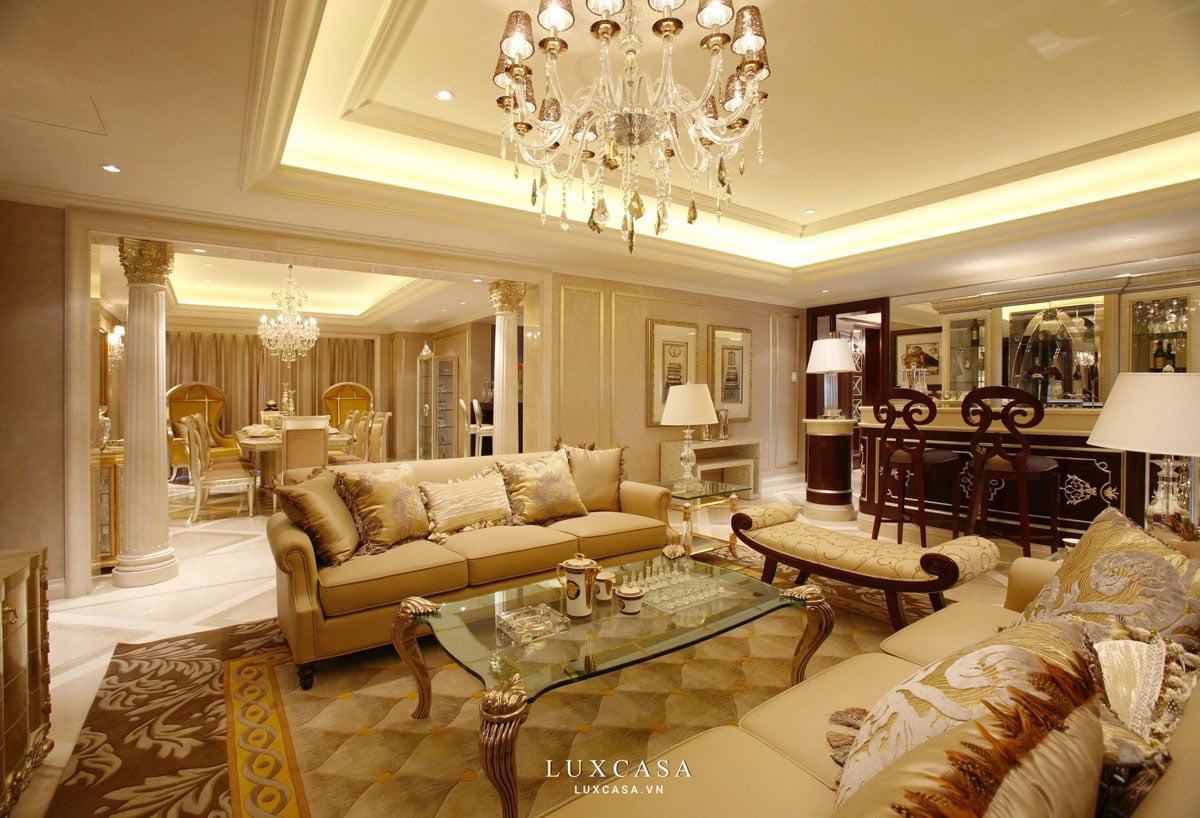Thiết kế nội thất biệt thự tân cổ điển
