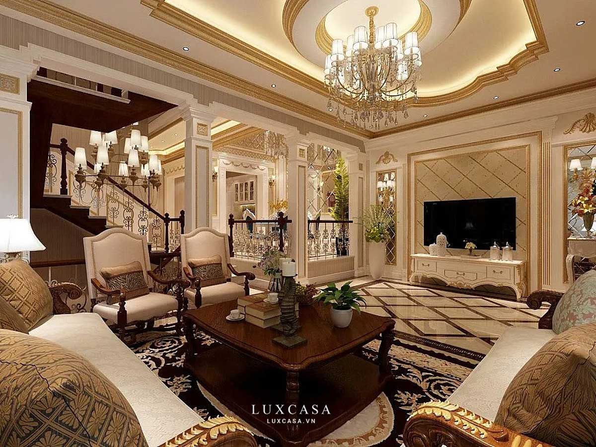 Thiết kế nội thất biệt thự tân cổ điển