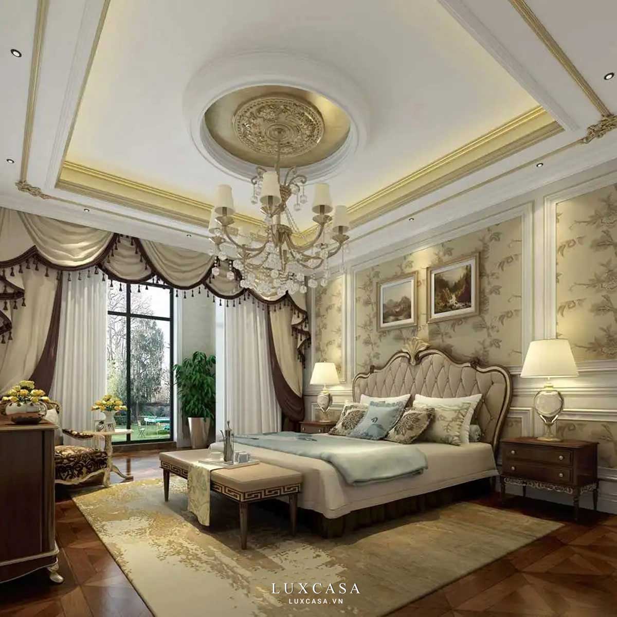 Thiết kế nội thất biệt thự tân cổ điển