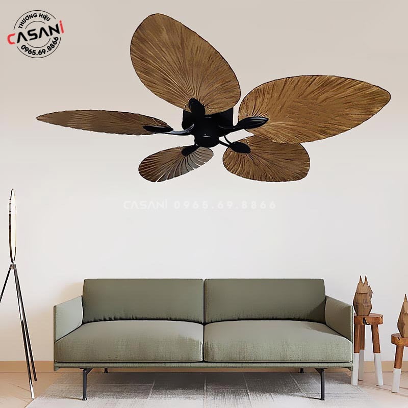 Quạt trần đèn phong cách Tropical