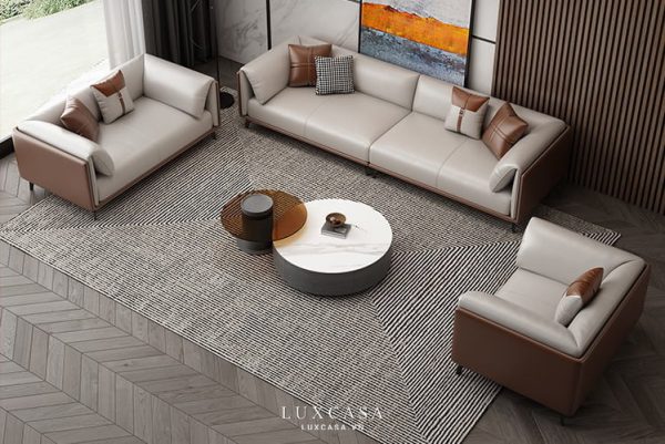 sofa da hiện đại sf0309