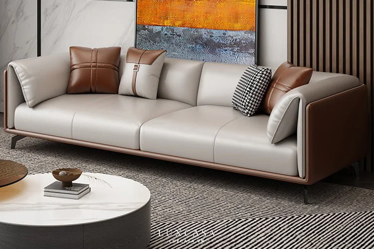 sofa da hiện đại sf0309