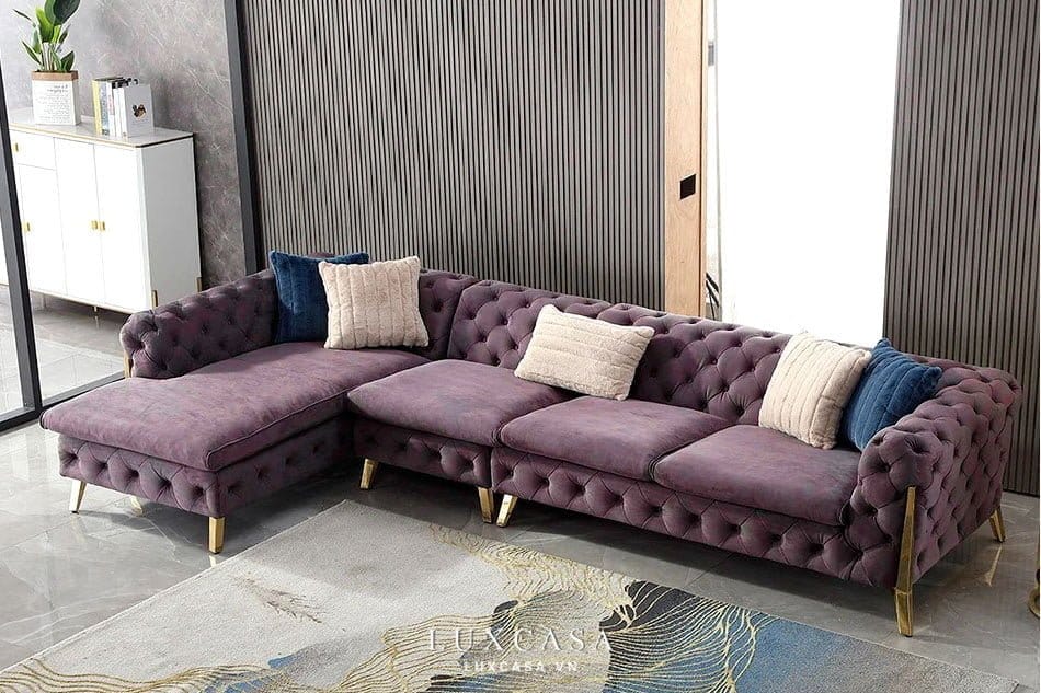 sofa góc tân cổ điển