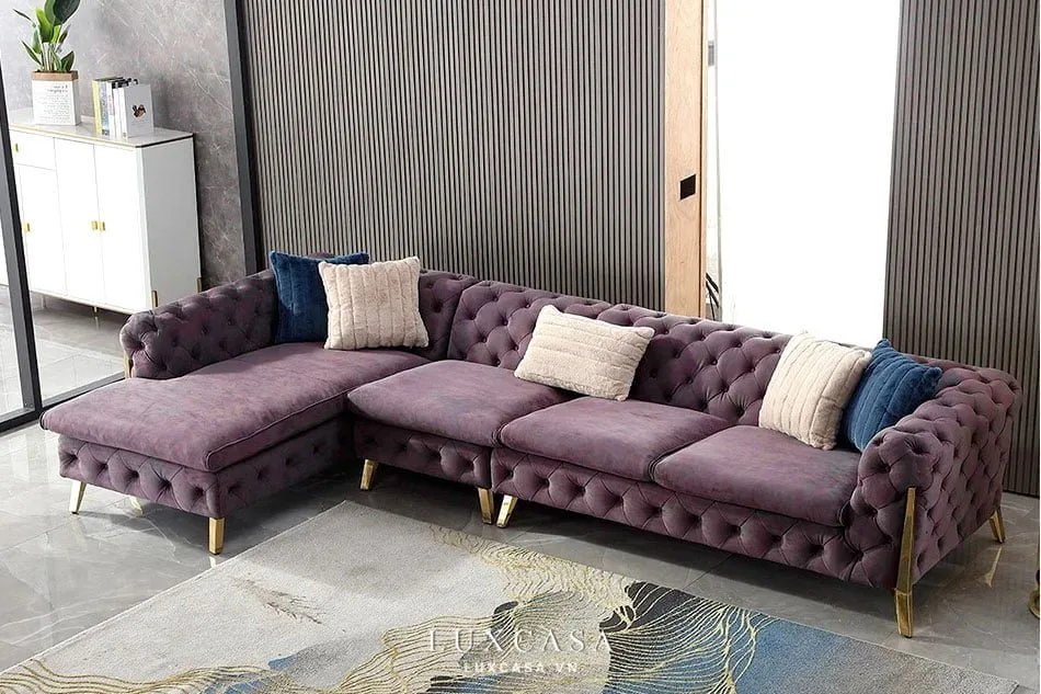 sofa góc tân cổ điển
