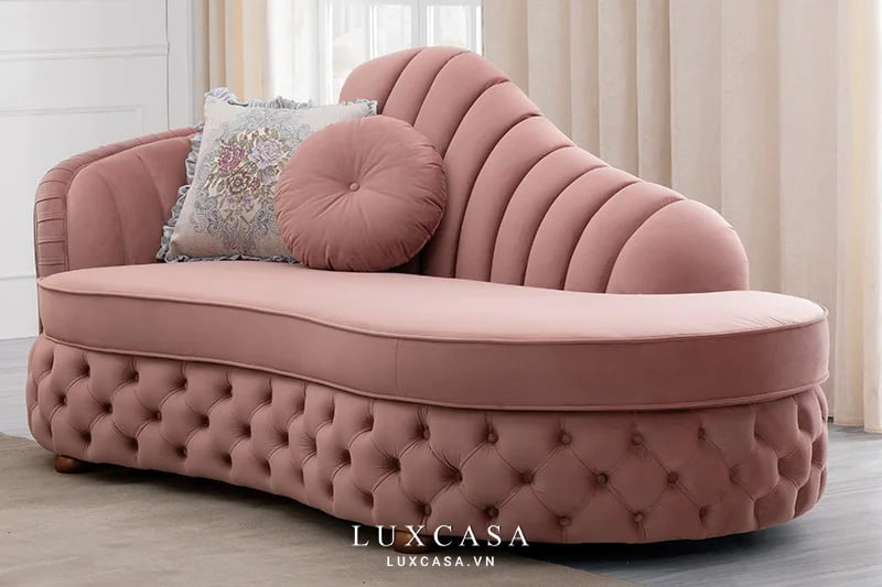 Ghế sofa màu hồng