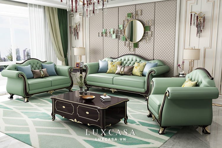 sofa màu xanh lá STC110