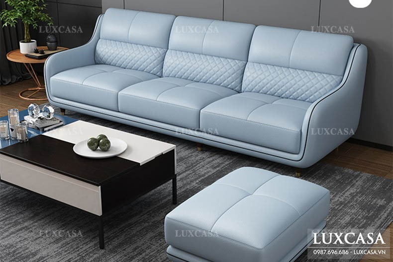 Ghế sofa văng màu xanh ngọc
