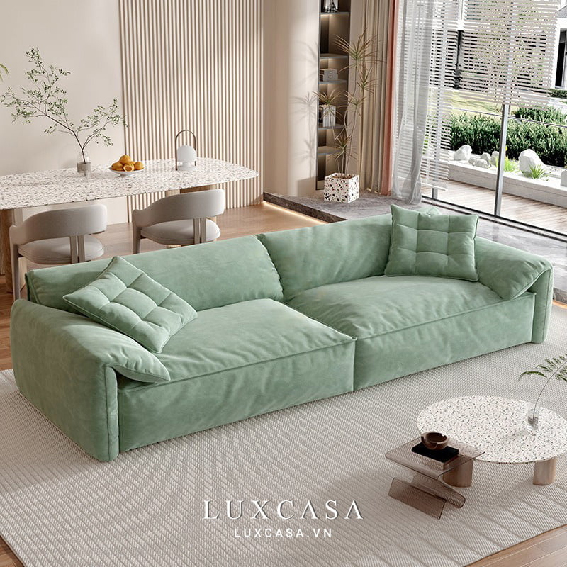 sofa xanh lá cây SN08