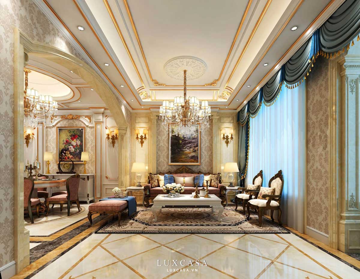 Thiết kế nội thất biệt thự tân cổ điển
