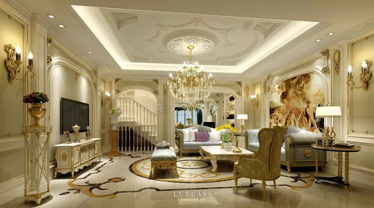 Thiết kế nội thất biệt thự tân cổ điển