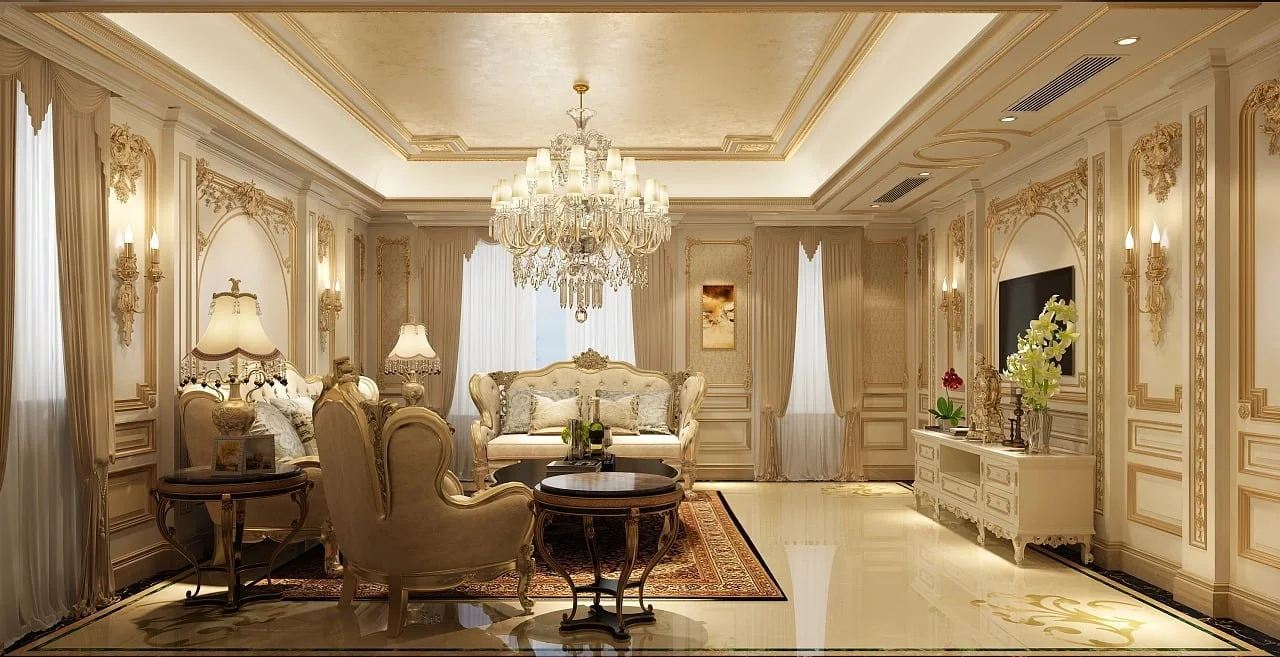 Thiết kế nội thất biệt thự tân cổ điển