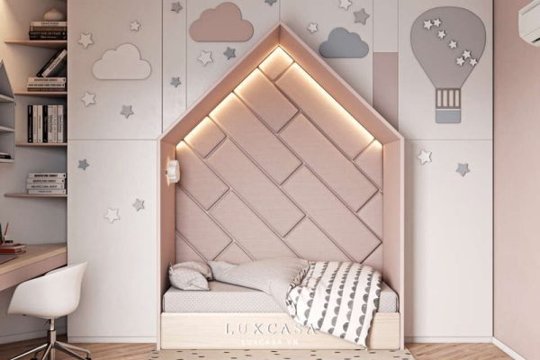 Thiết kế nội thất căn hộ chung cư cho phòng ngủ 2