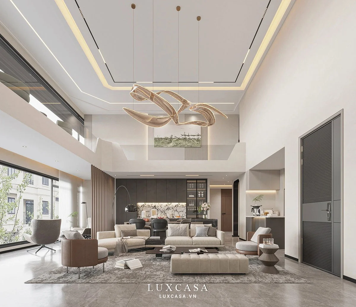 Thiết kế nội thất đẹp luxury dành cho căn hộ penhouse