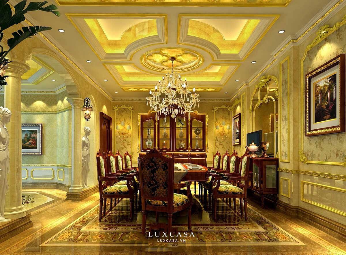 Thiết kế nội thất biệt thự tân cổ điển