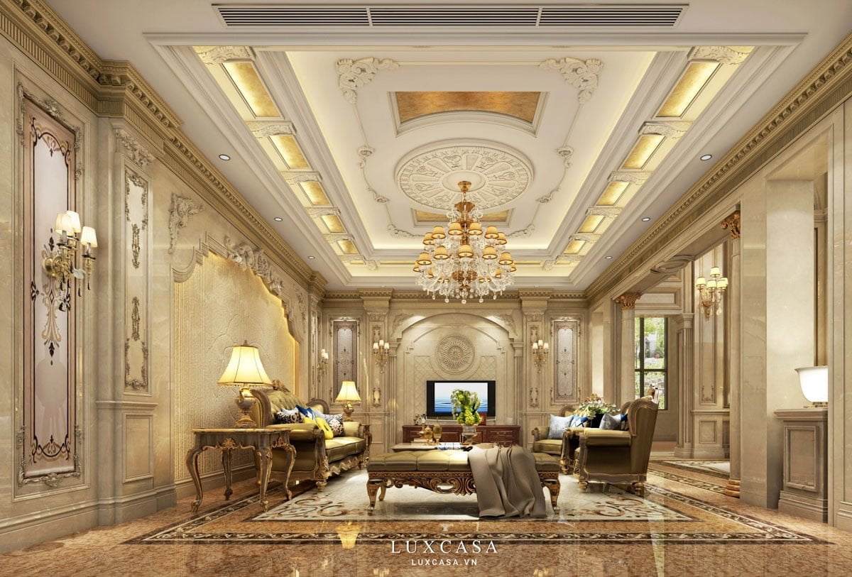 Thiết kế nội thất biệt thự tân cổ điển