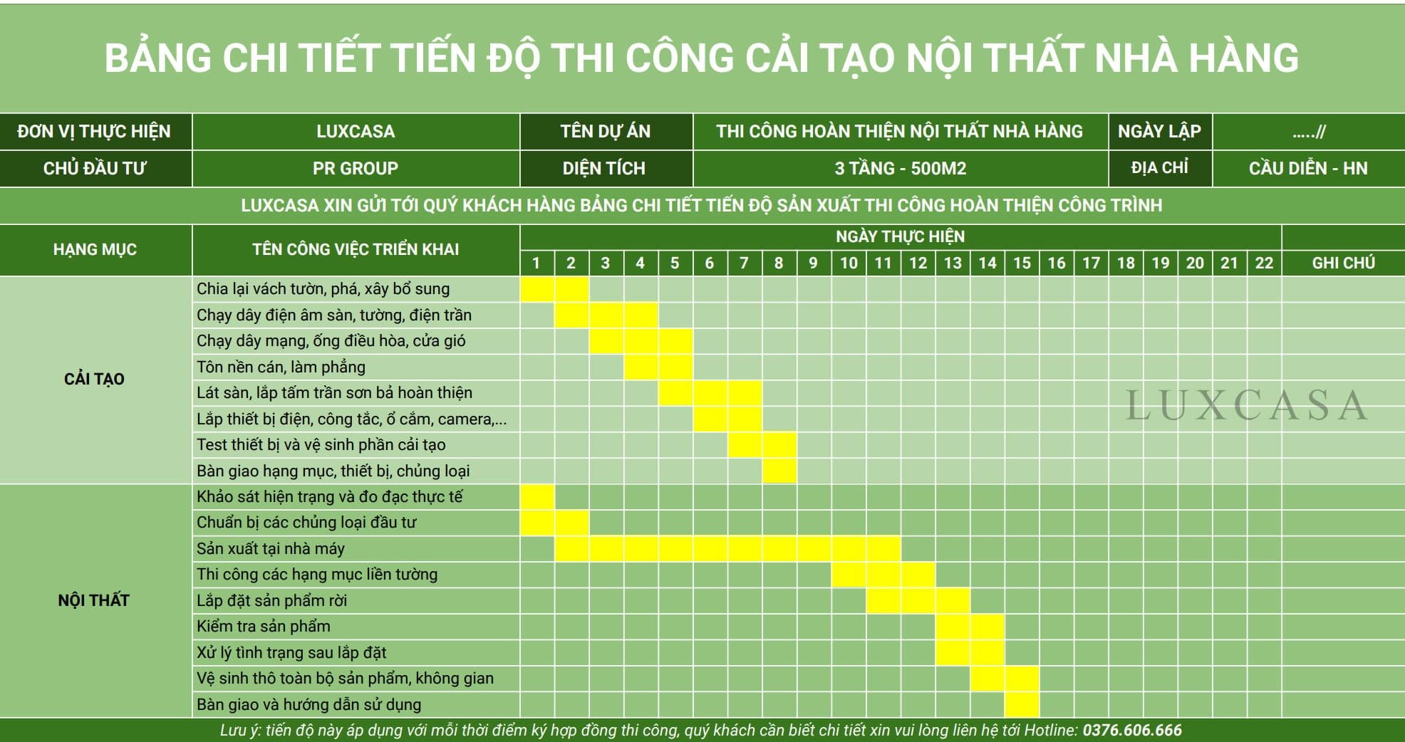 Thi công nội thất nhà hàng