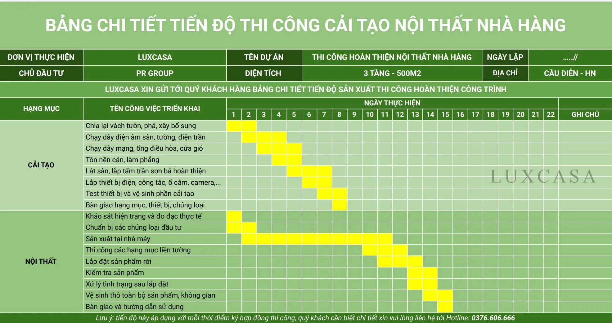 Thi công nội thất nhà hàng