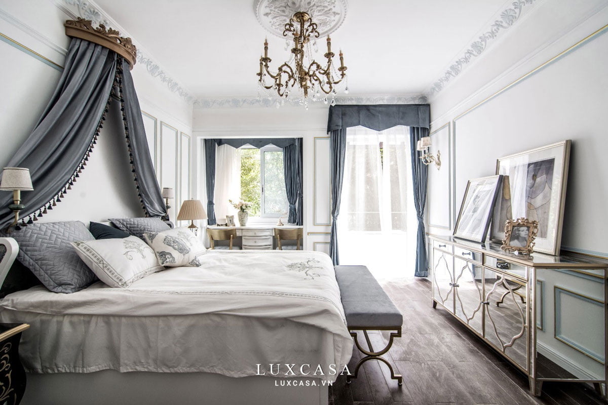 Trang trí phòng ngủ tân cổ điển