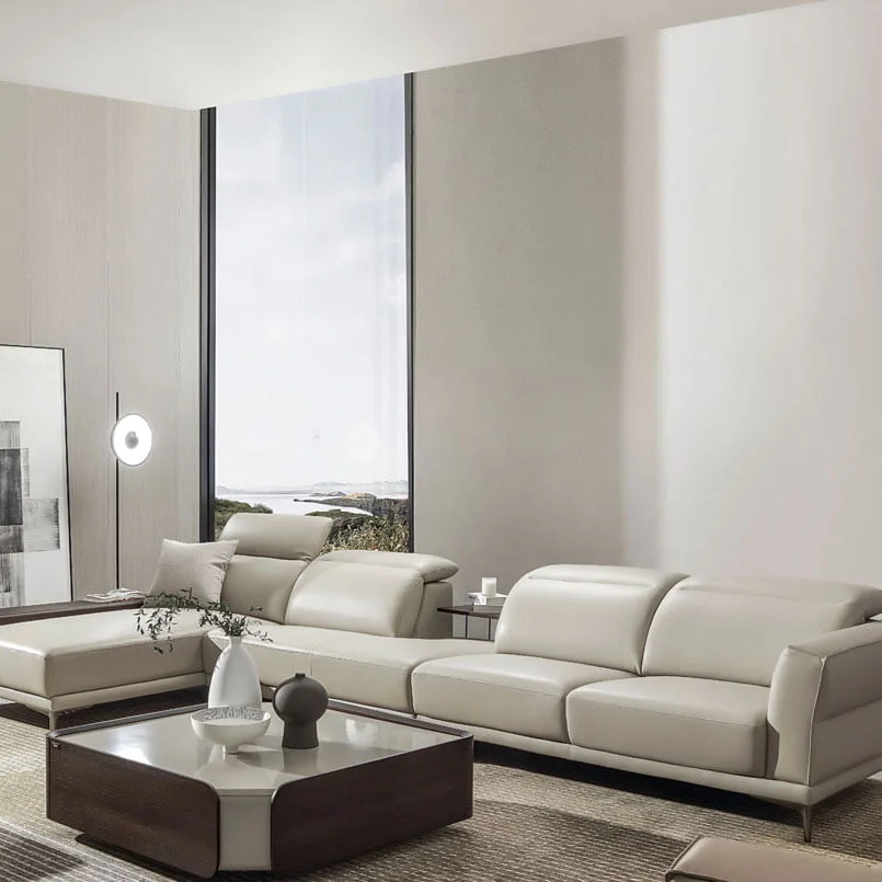 sofa bọc da hiện đại 