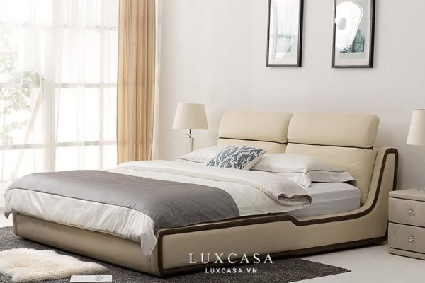 giường ngủ bọc da