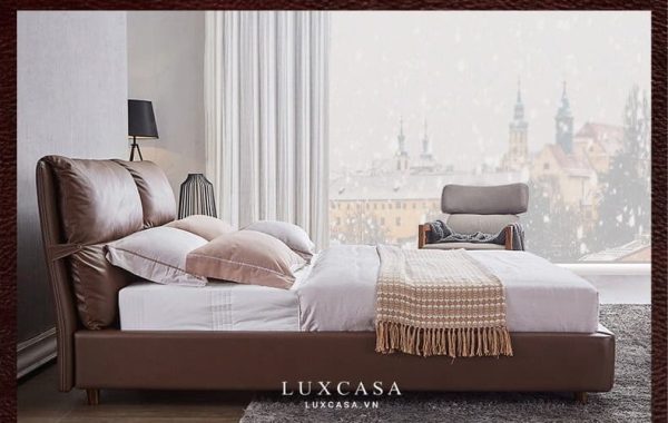 Giường ngủ bọc da