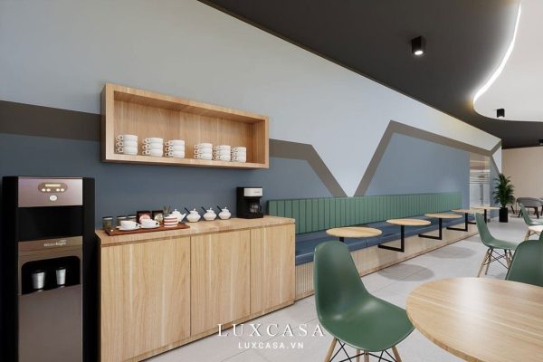 Cận cảnh khu vực pantry văn phòng ASDP