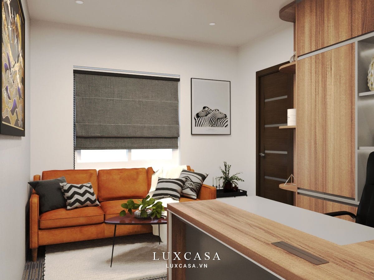 Thiết kế nội thất văn phòng công ty B&T 5 Không gian phòng giám đốc 1