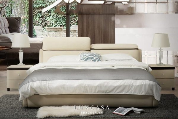 giường ngủ bọc da