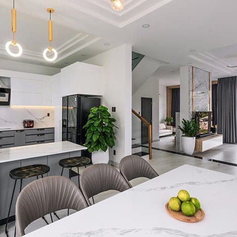 Hoàn thiện thi công nội thất biệt thự Villa Park quận 9 4 Dự án biệt thự