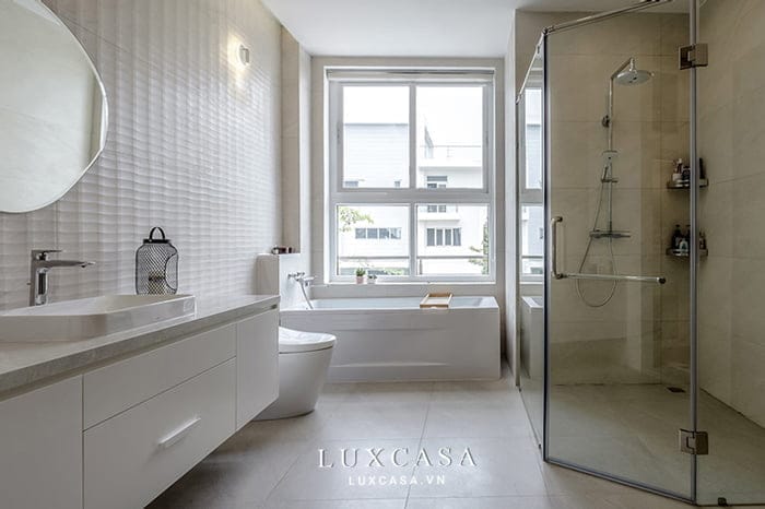 Hoàn thiện thi công nội thất biệt thự Villa Park quận 9 5 Hệ thống tủ kệ thông minh, giúp bạn sắp xếp quần áo gọn gàng, tiết kiệm diện tích.