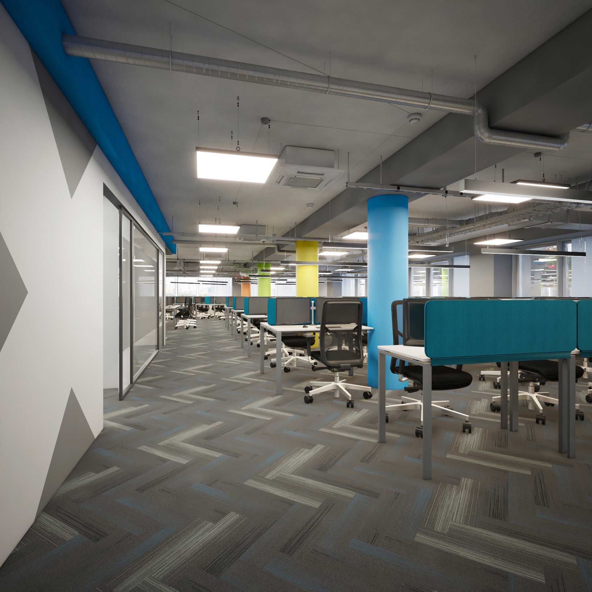 Thiết kế nội thất văn phòng công ty Direct