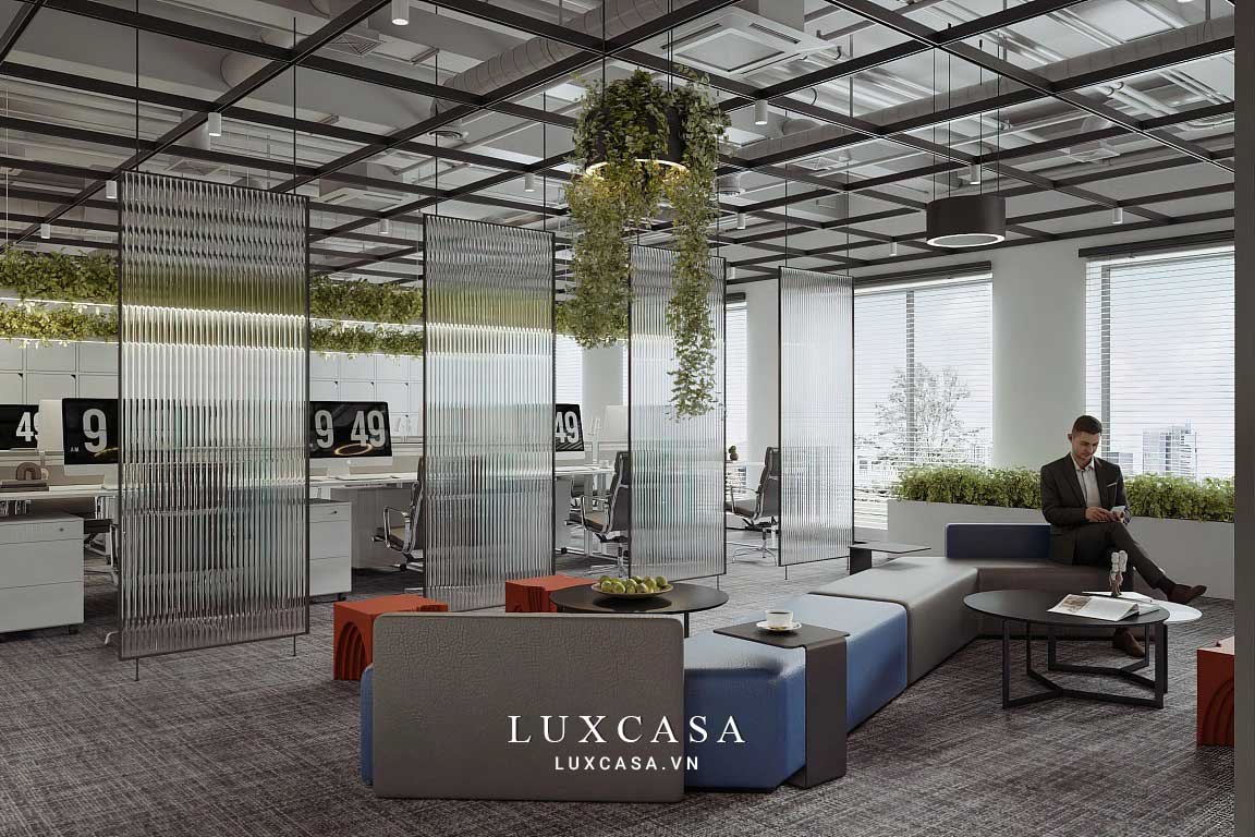 Thiết kế văn phòng không gian xanh