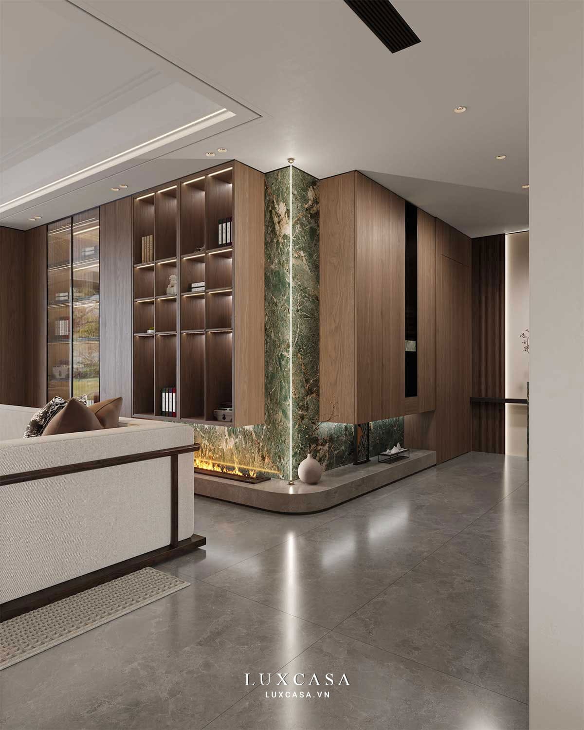 Thiết kế nội thất biệt thự sang trọng