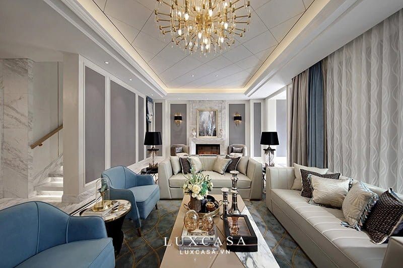 Thiết kế thi công nội thất biệt thự Luxury