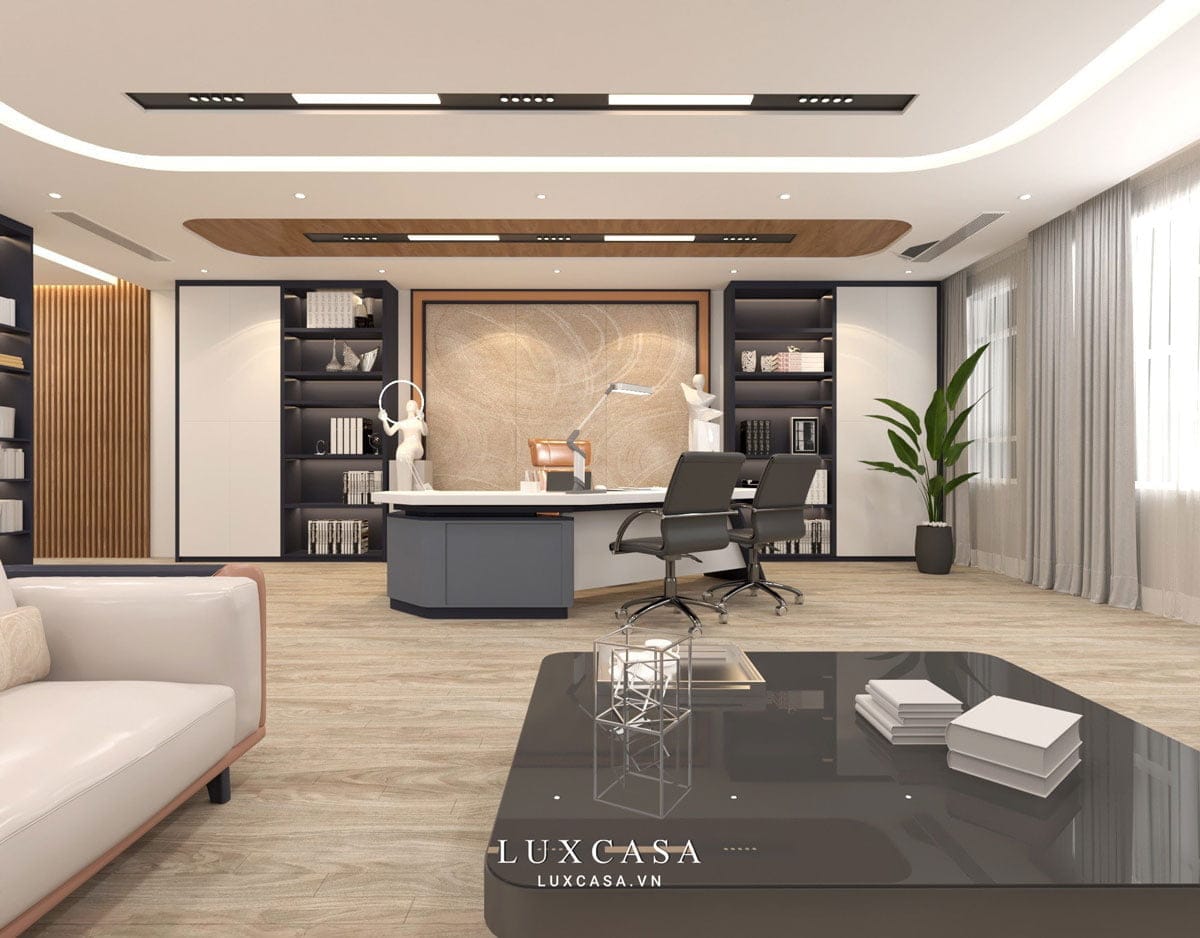 Không gian phòng giám đốc được bố trí khoa học