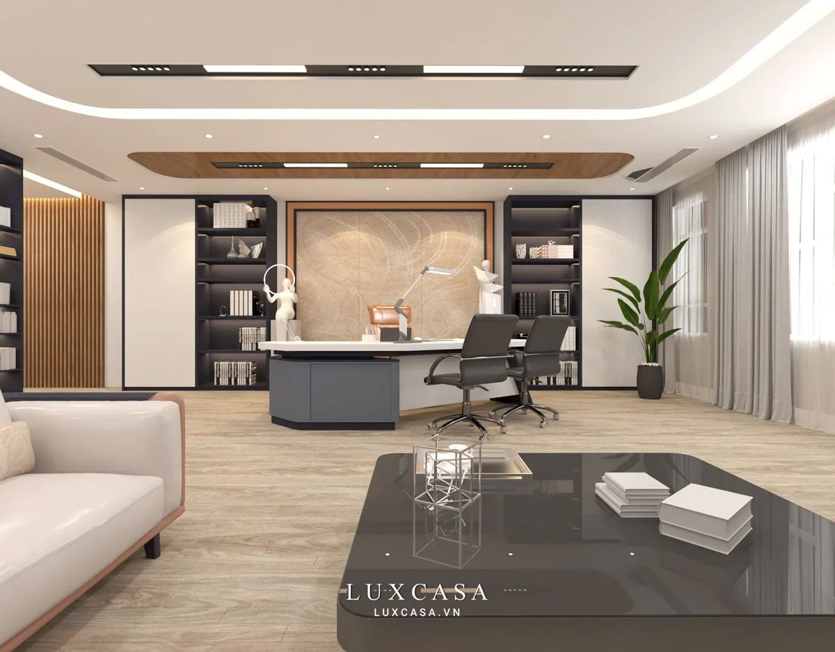 Không gian phòng giám đốc được bố trí khoa học