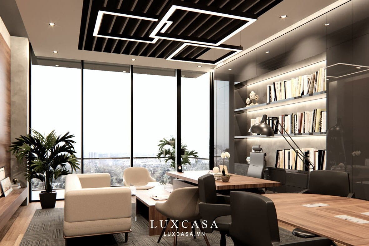 Thiết kế nội thất văn phòng công ty Vascara 4 Bao quát không gian phòng giám đốc Vascara