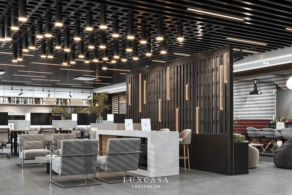 Thiết kế văn phòng công ty thời trang phong cách hiện đại