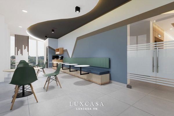 Khu vực pantry văn phòng tập đoàn ASDP