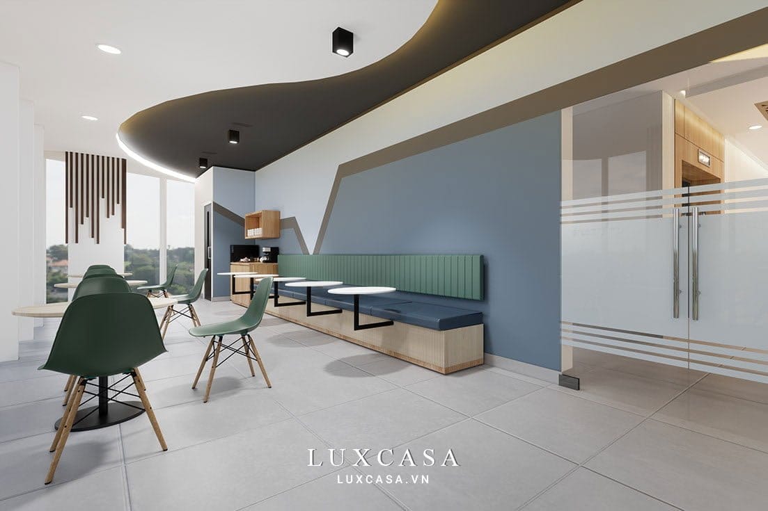 Khu vực pantry văn phòng tập đoàn ASDP