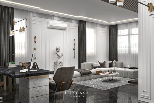 Khu vực tiếp khách phòng giám đốc Hadilo