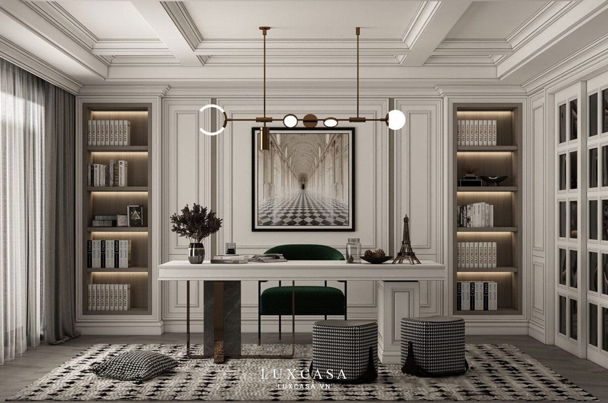 Mẫu phòng giám đốc đẹp phong cách tân cổ