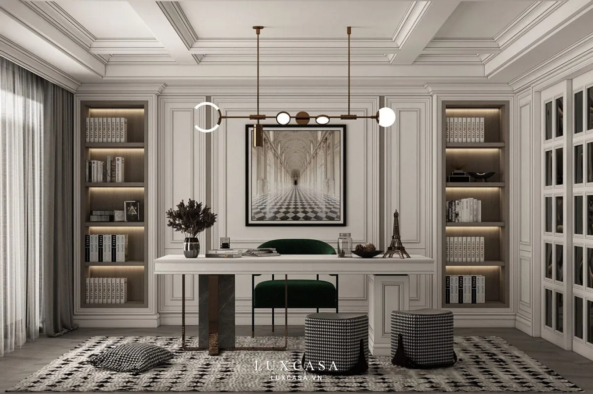 Mẫu phòng giám đốc đẹp phong cách tân cổ