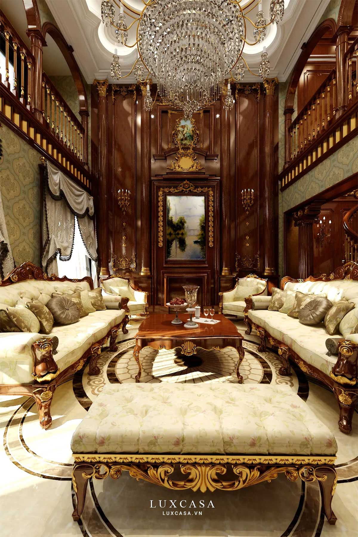 Thiết kế nội thất biệt thự phong cách cổ điển